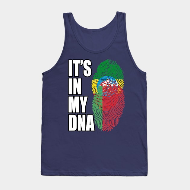 Ethiopian And Belarusian Mix Heritage DNA Flag Tank Top by Just Rep It!!